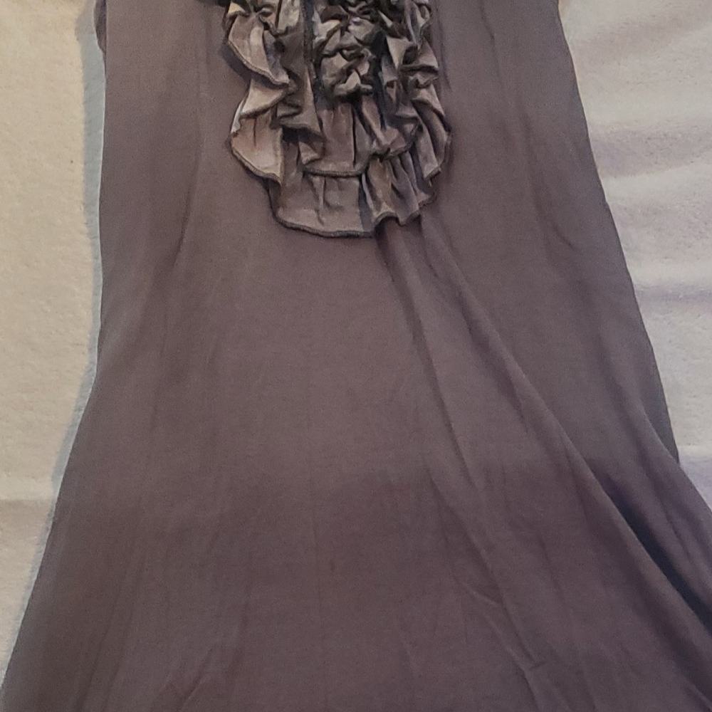 Elegant Gray Midi Dress